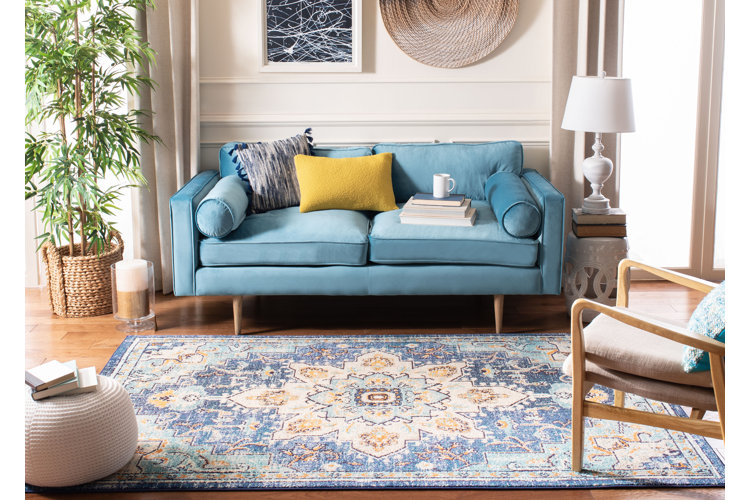 Blue couch store living spaces